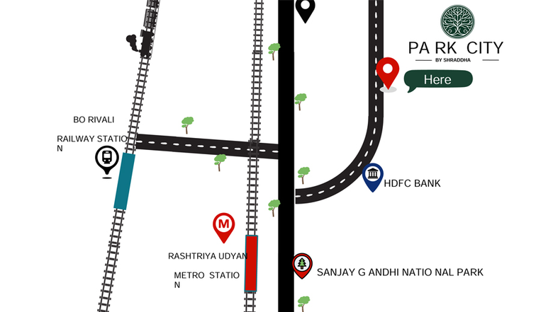 Shraddha Park City location map image